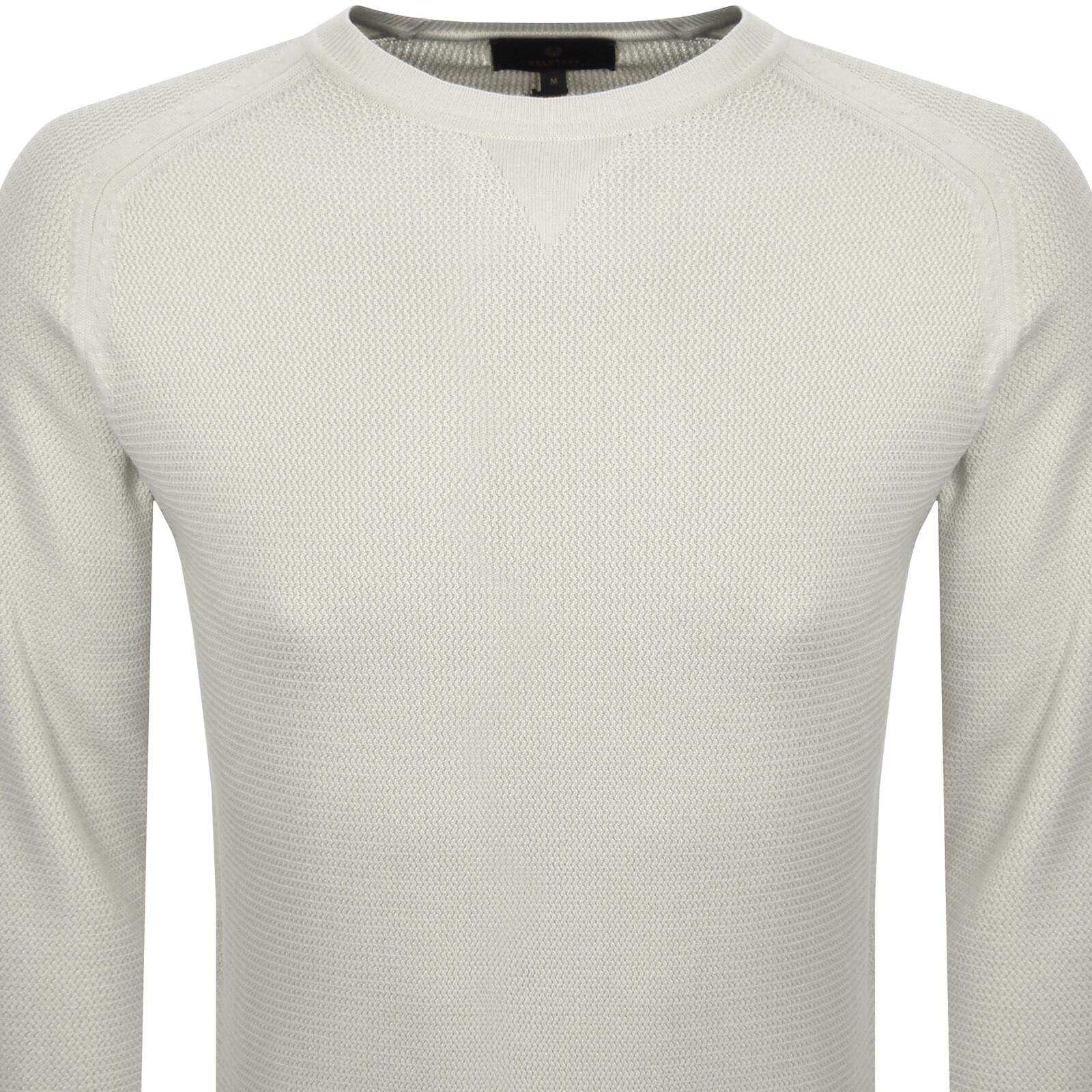 Belstaff Guide Crew Neck Jumper Stone in Grey for Men Lyst UK