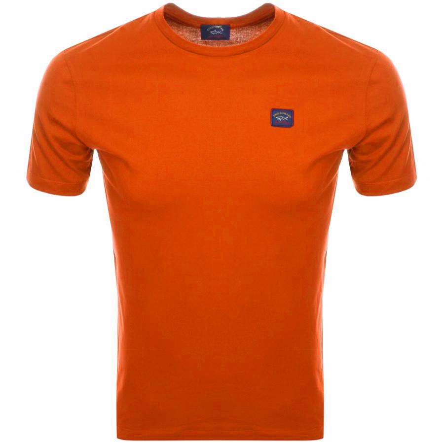 Paul & Shark Cotton Paul And Shark Short Sleeved Logo T Shirt Orange ...