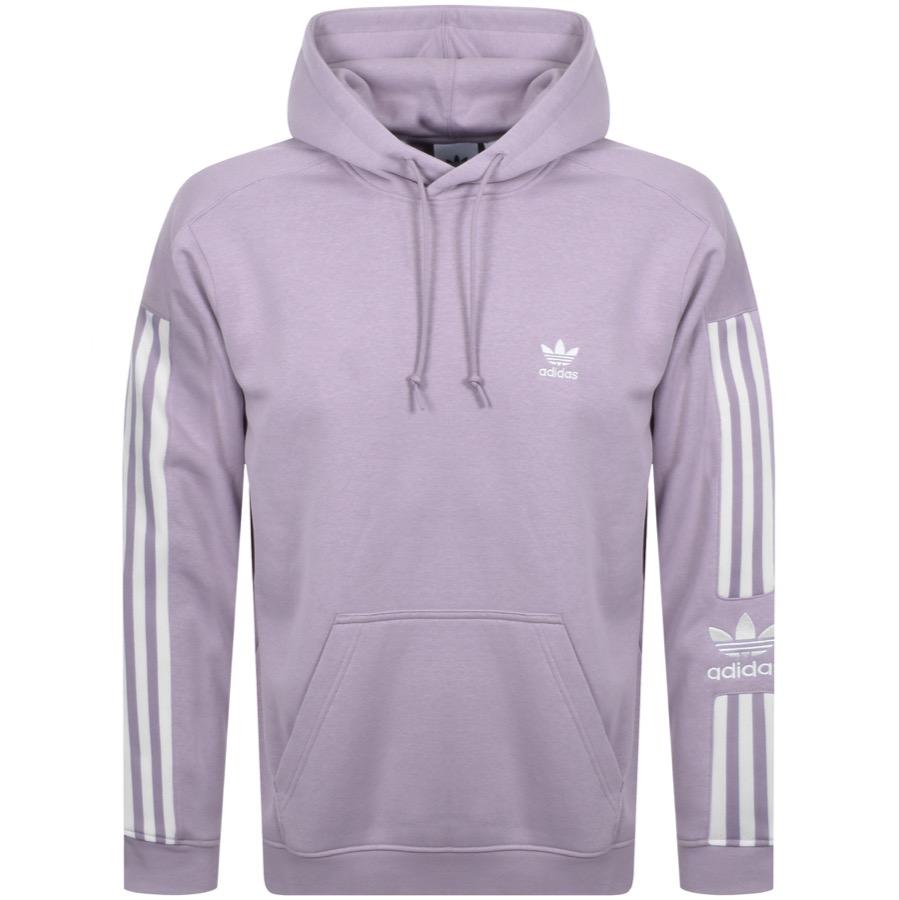 adidas Originals Lock Up Logo Hoodie in Purple for Men | Lyst UK