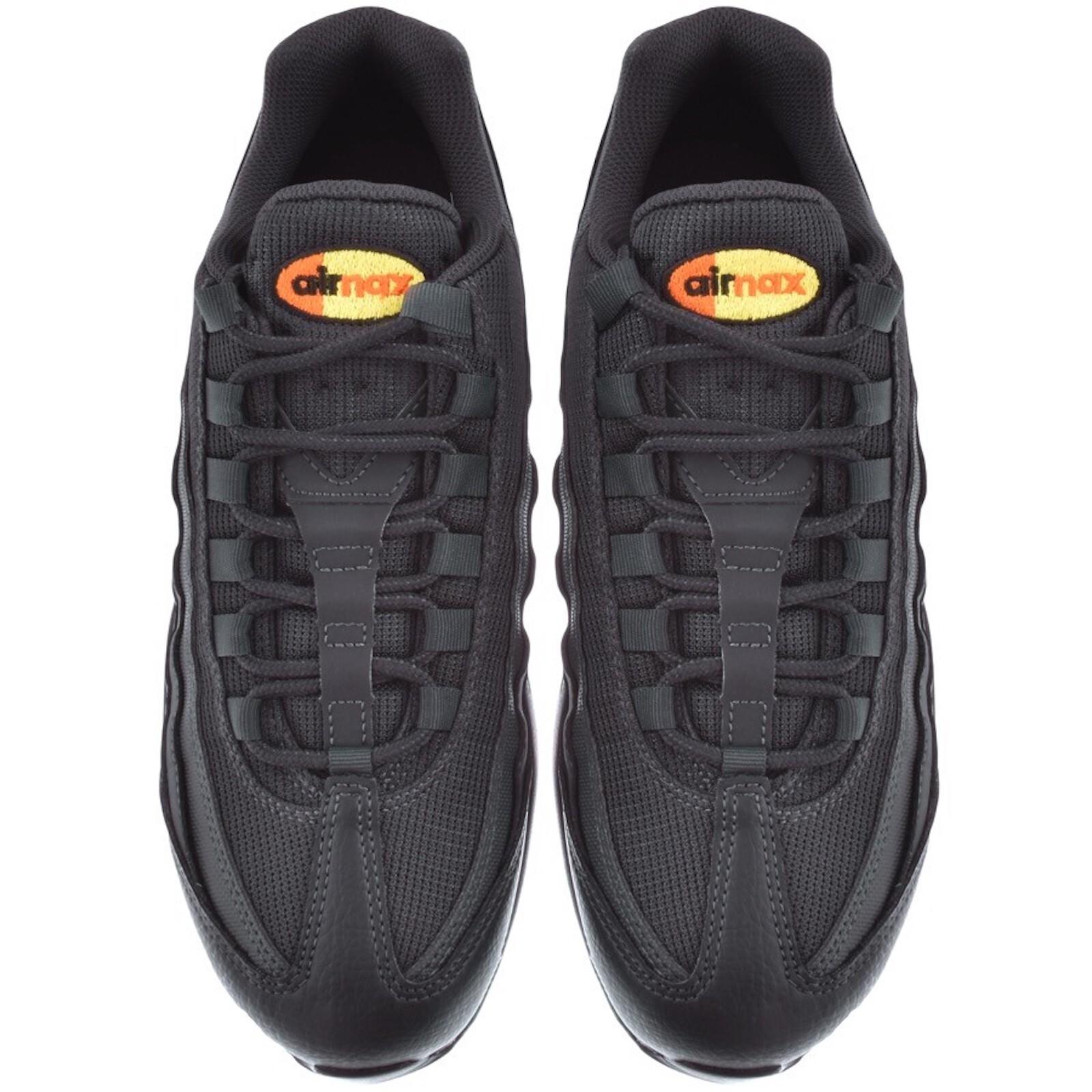 nike white with black accent air max 95 trainers