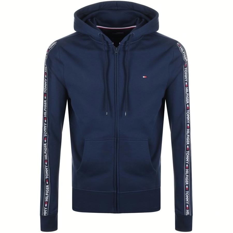 tommy hilfiger logo tape lounge hoody