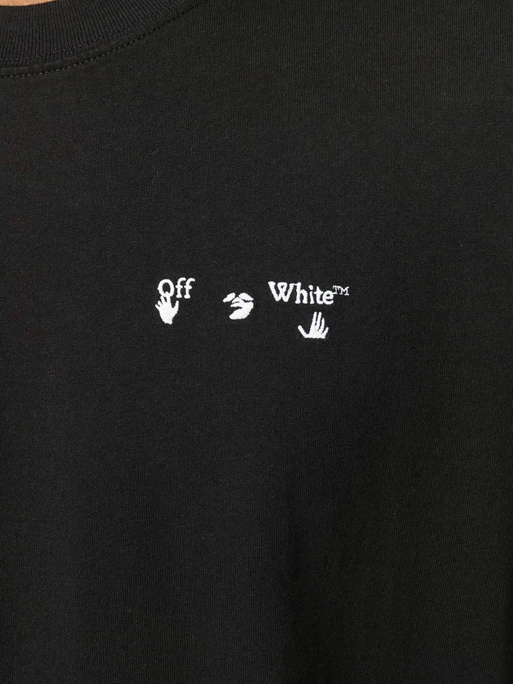 Off-White c/o Virgil Abloh Synthetic Logo-print Crew Neck T-shirt in ...