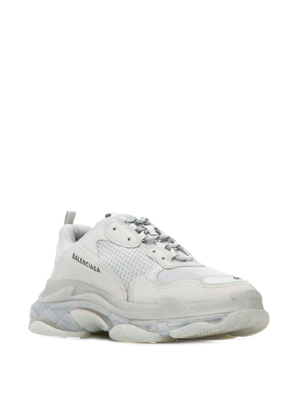 balenciaga triple s all white