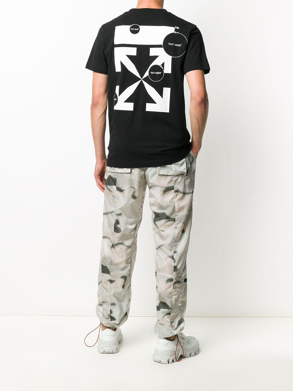 off white cut off shirt