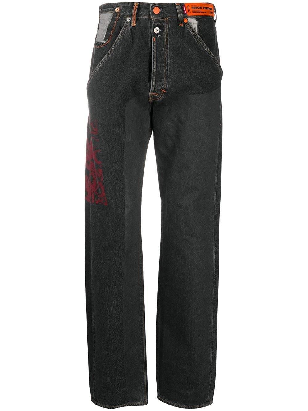 501 Vintage Wash Jeans in Black for Men 
