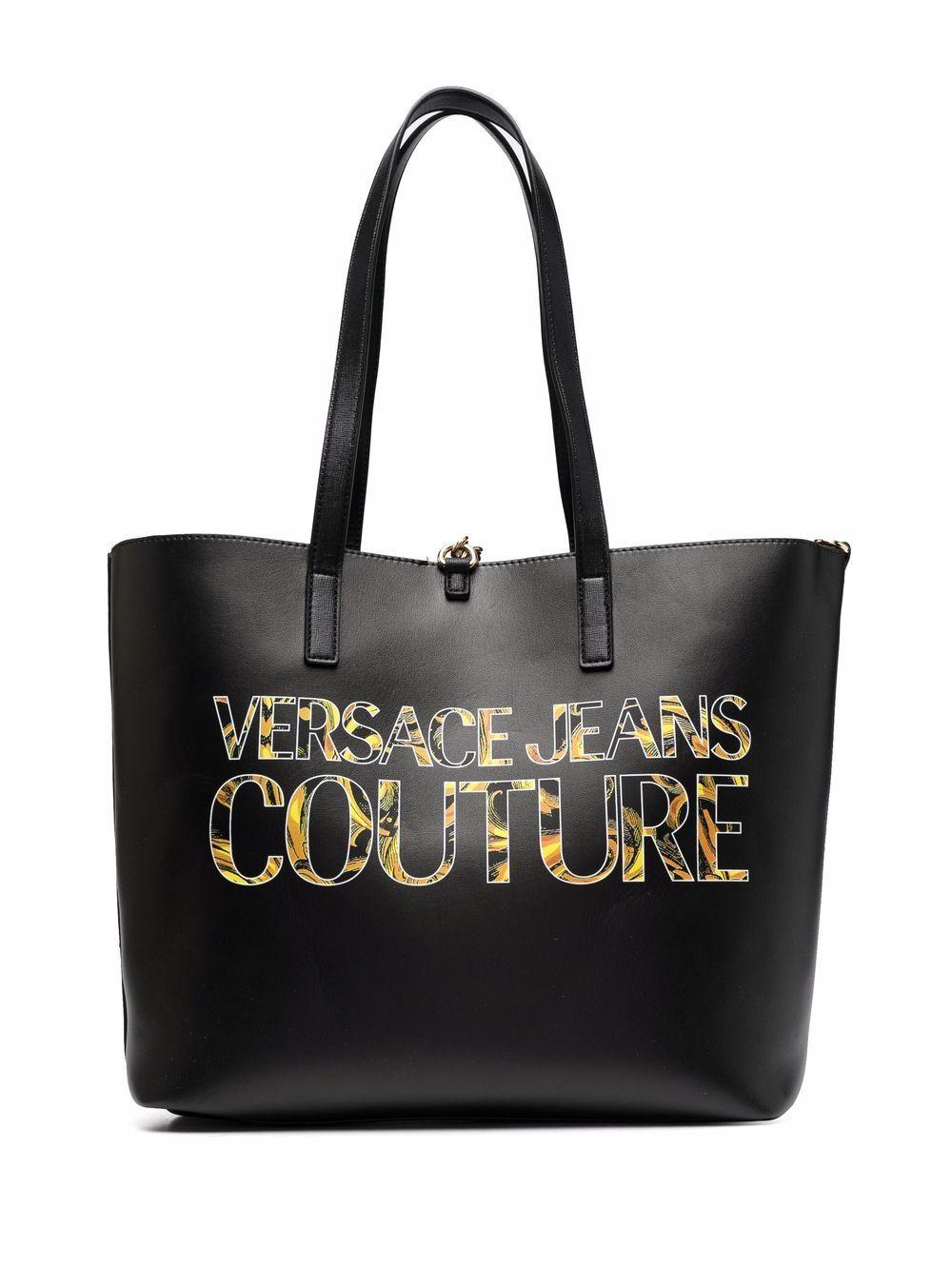 VERSACE JEANS COUTURE トートバッグ ブラック | www.busybuddiesinc.com