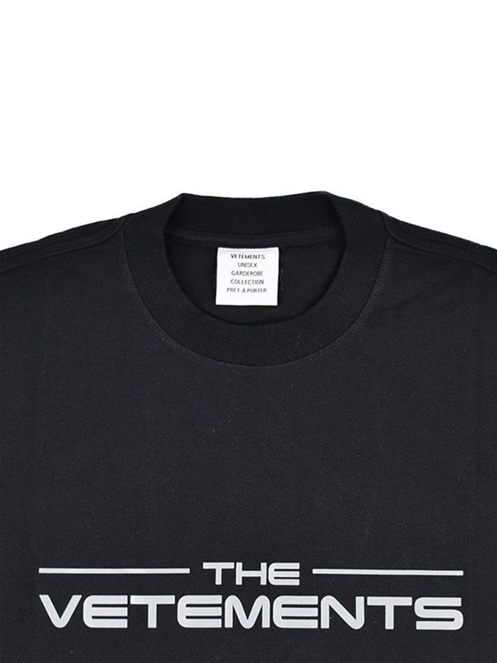 Vetements Logo T-shirt Black for Men - Lyst