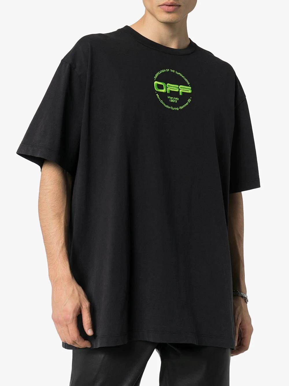 Off-White c/o Virgil Abloh Hand Logo T Shirt in Black for Men - Lyst
