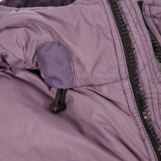 Stone Island Crinkle Rep Puffer Jacket In Purple For Men Lyst