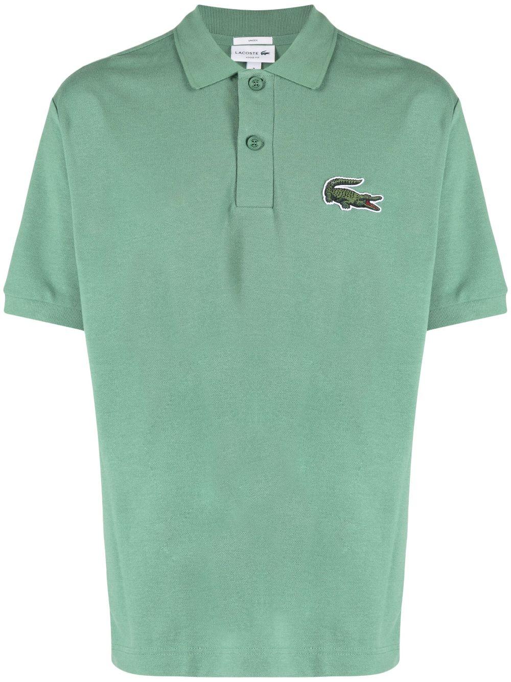 Lacoste Loose Fit Large Logo Polo Shirt Ash Tree in Green for Men Lyst