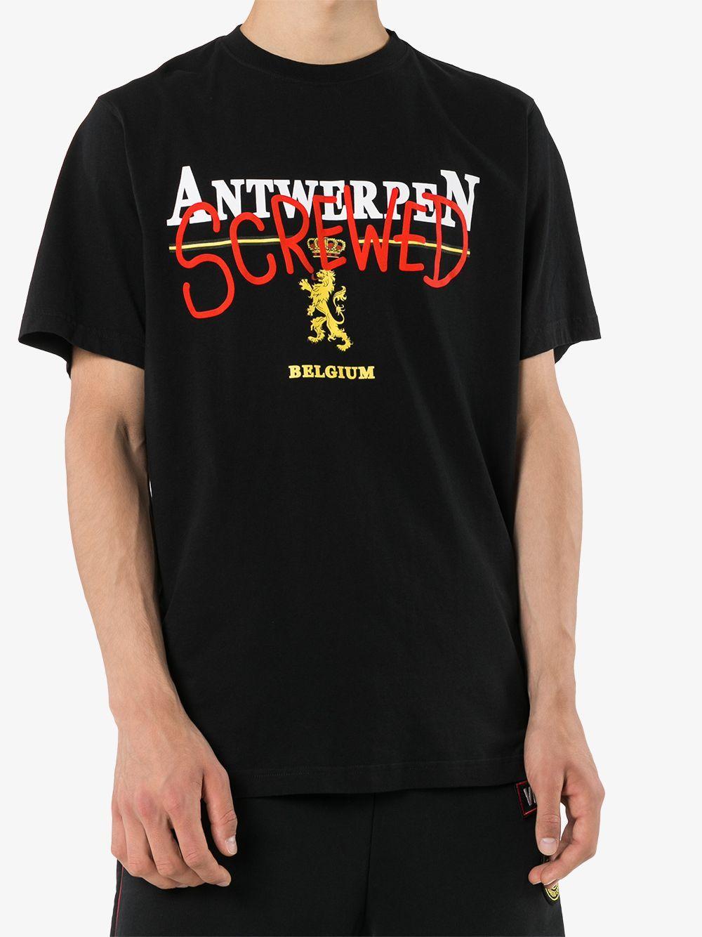 Vetements Cotton Antwerp T-shirt Black for Men - Lyst