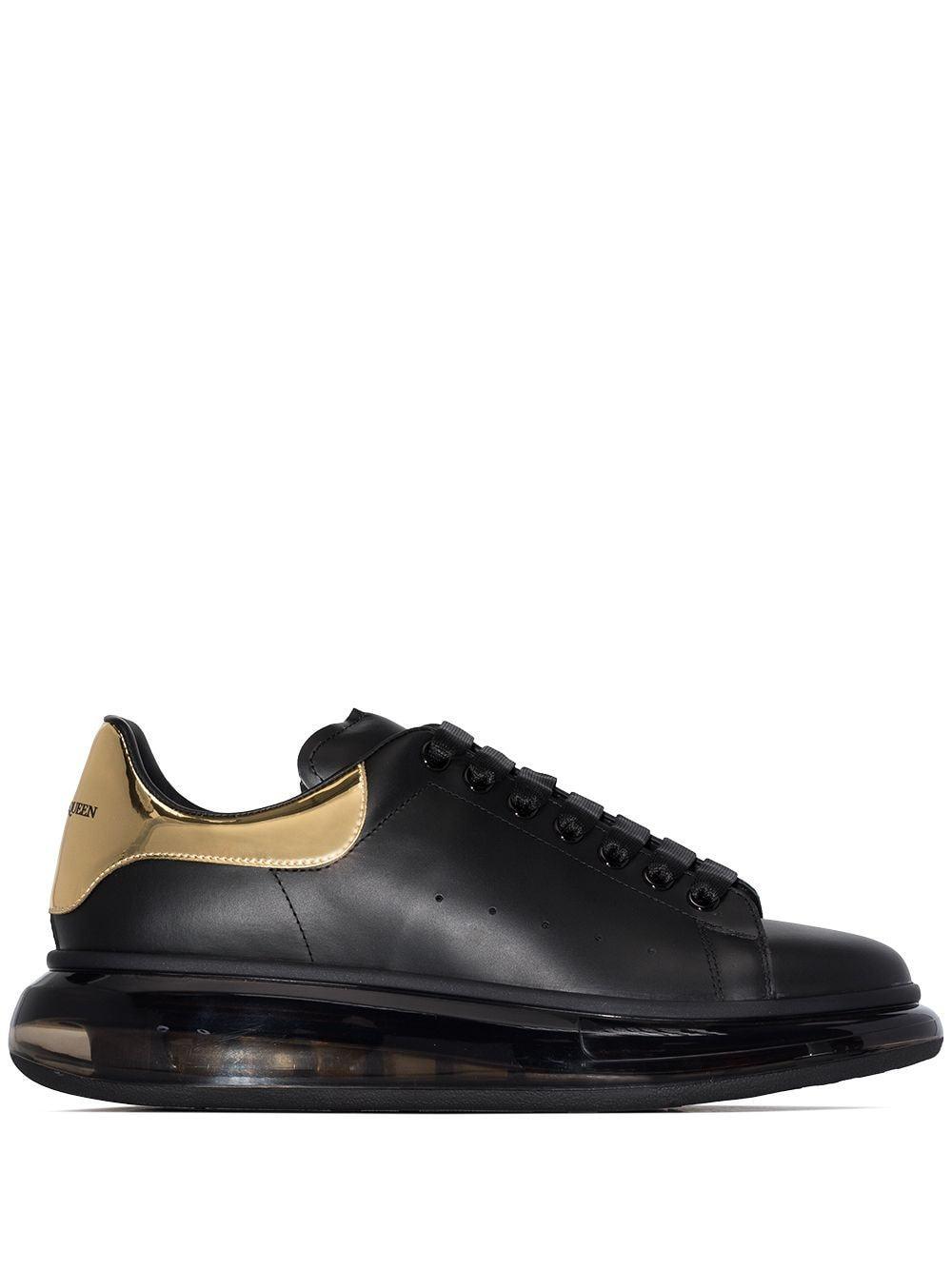 black leather alexander mcqueen's