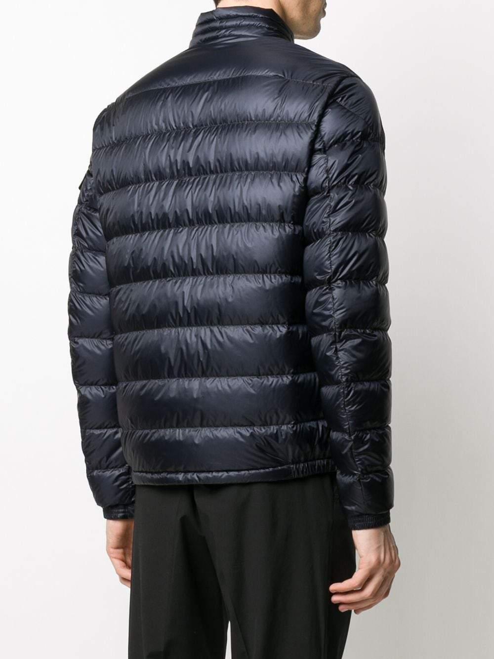 Moncler Synthetic Agay Giubbotto Padded Jacket Navy in Blue for Men - Lyst