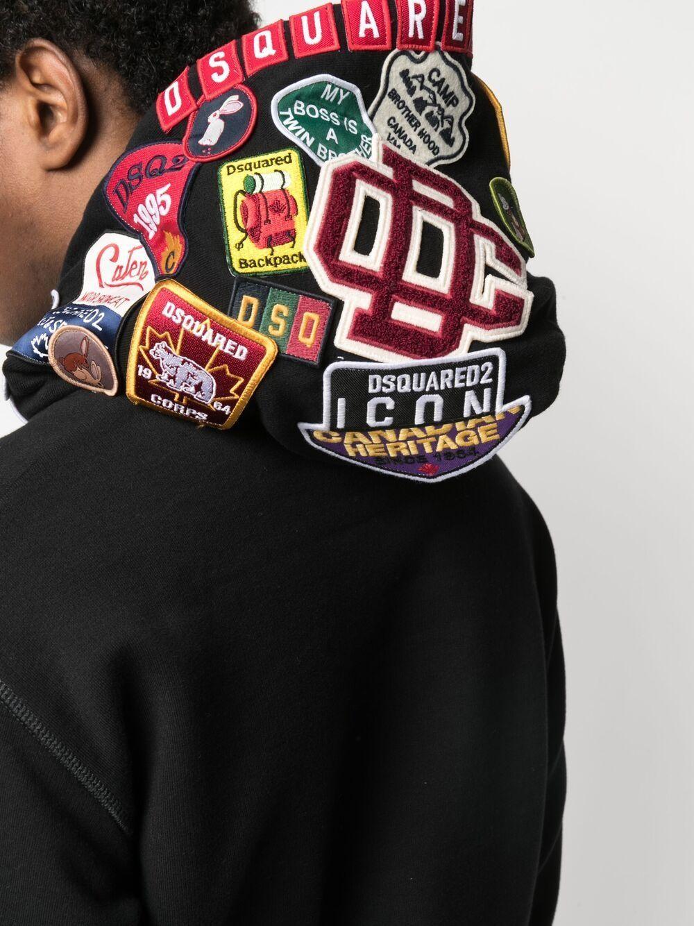 dsquared patch logo sweatshirt