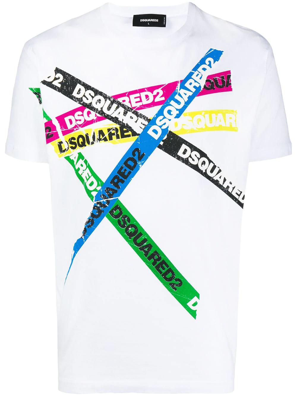 Dsquared2 Loungewear Cuff Taped Logo T-Shirt XL Black