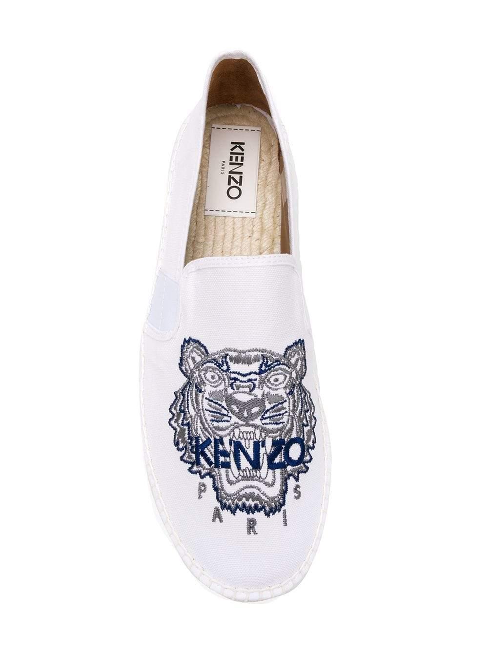 kenzo espadrilles white