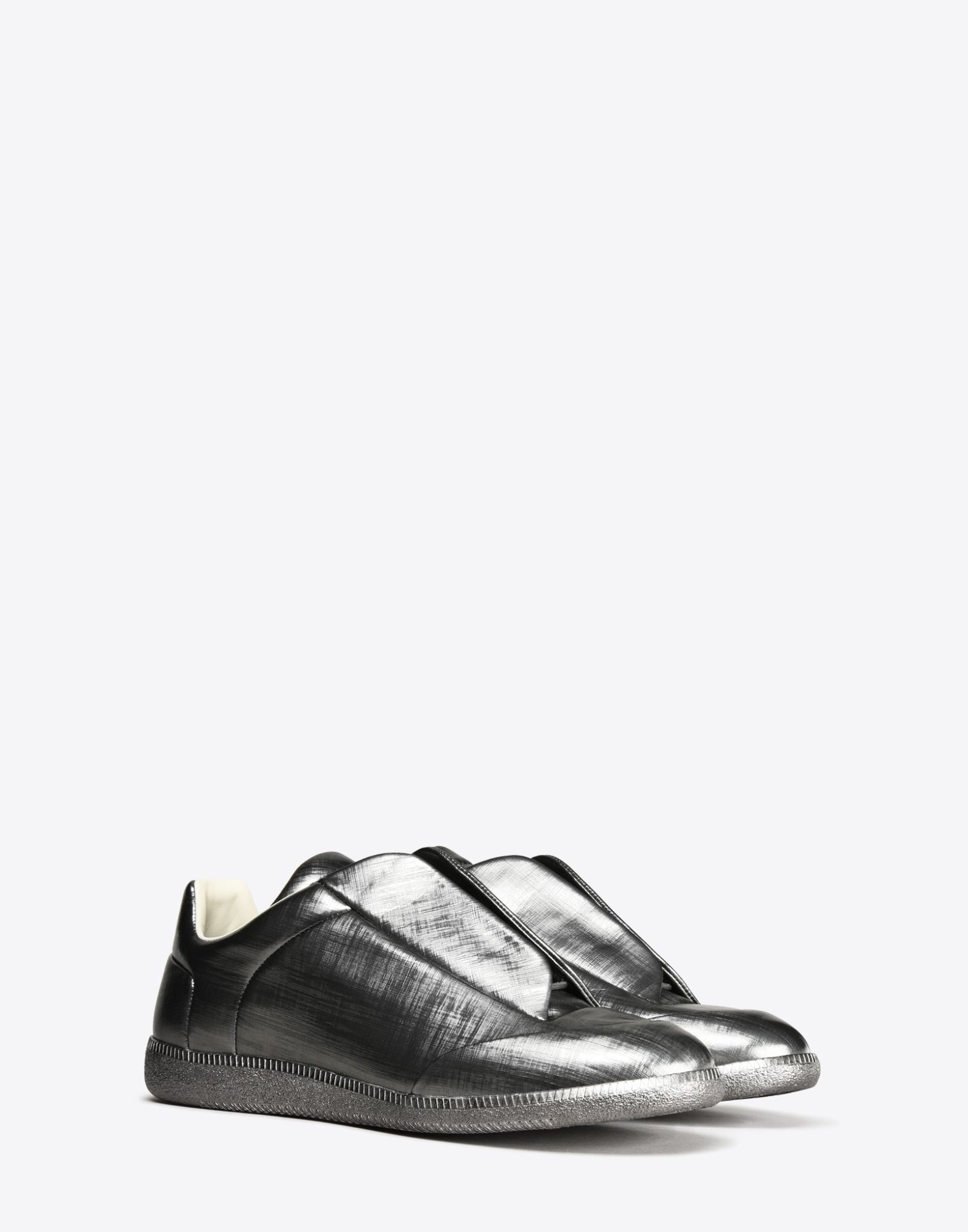 maison margiela metallic sneakers