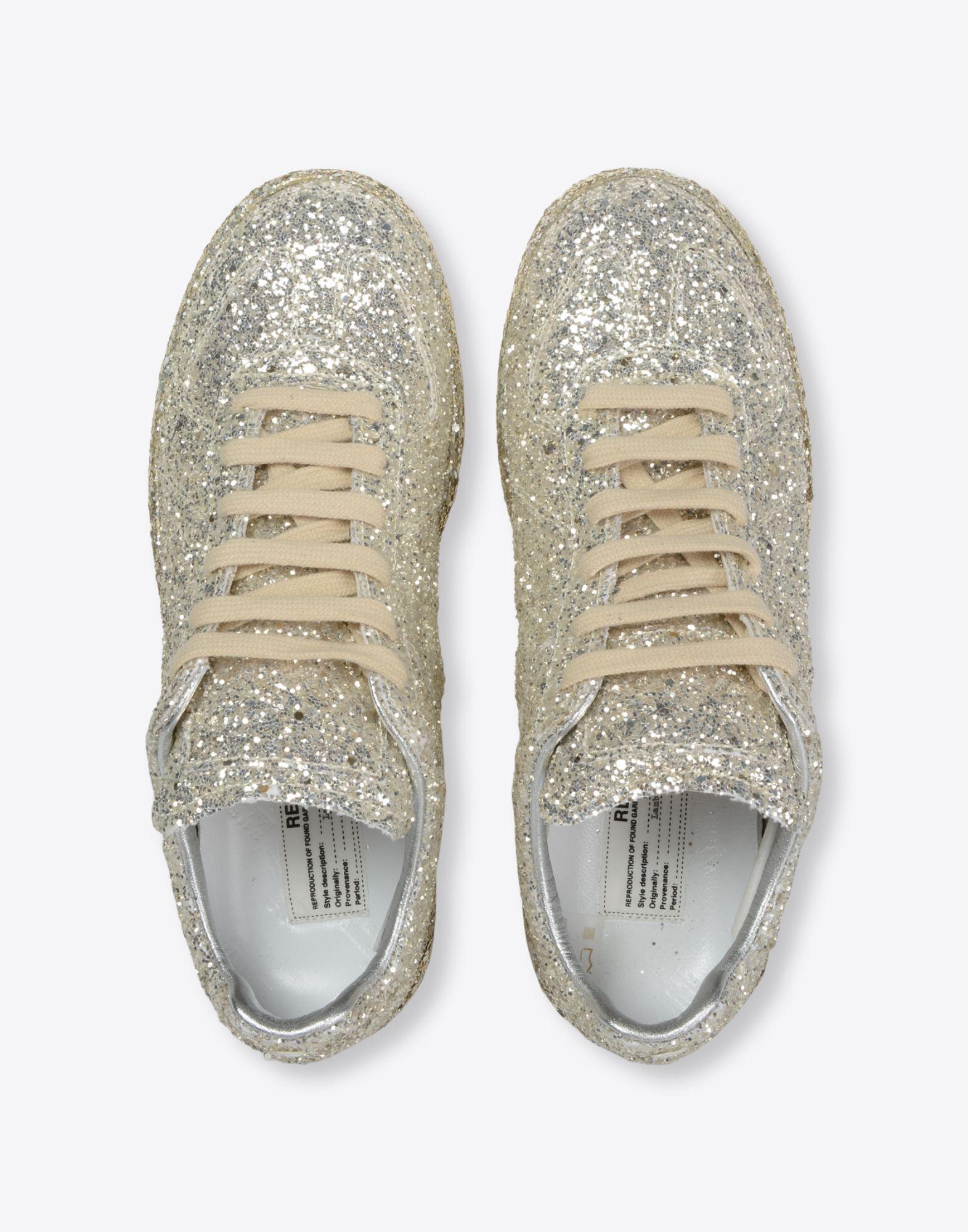 Lyst - Maison Margiela Glitter 'replica' Sneakers in Metallic