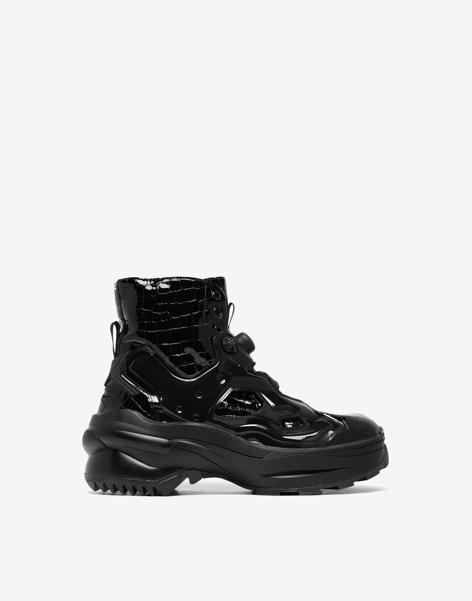 Maison Margiela Leather Mm X Reebok Tabi Instapump Fury Lo In Black For Men Lyst