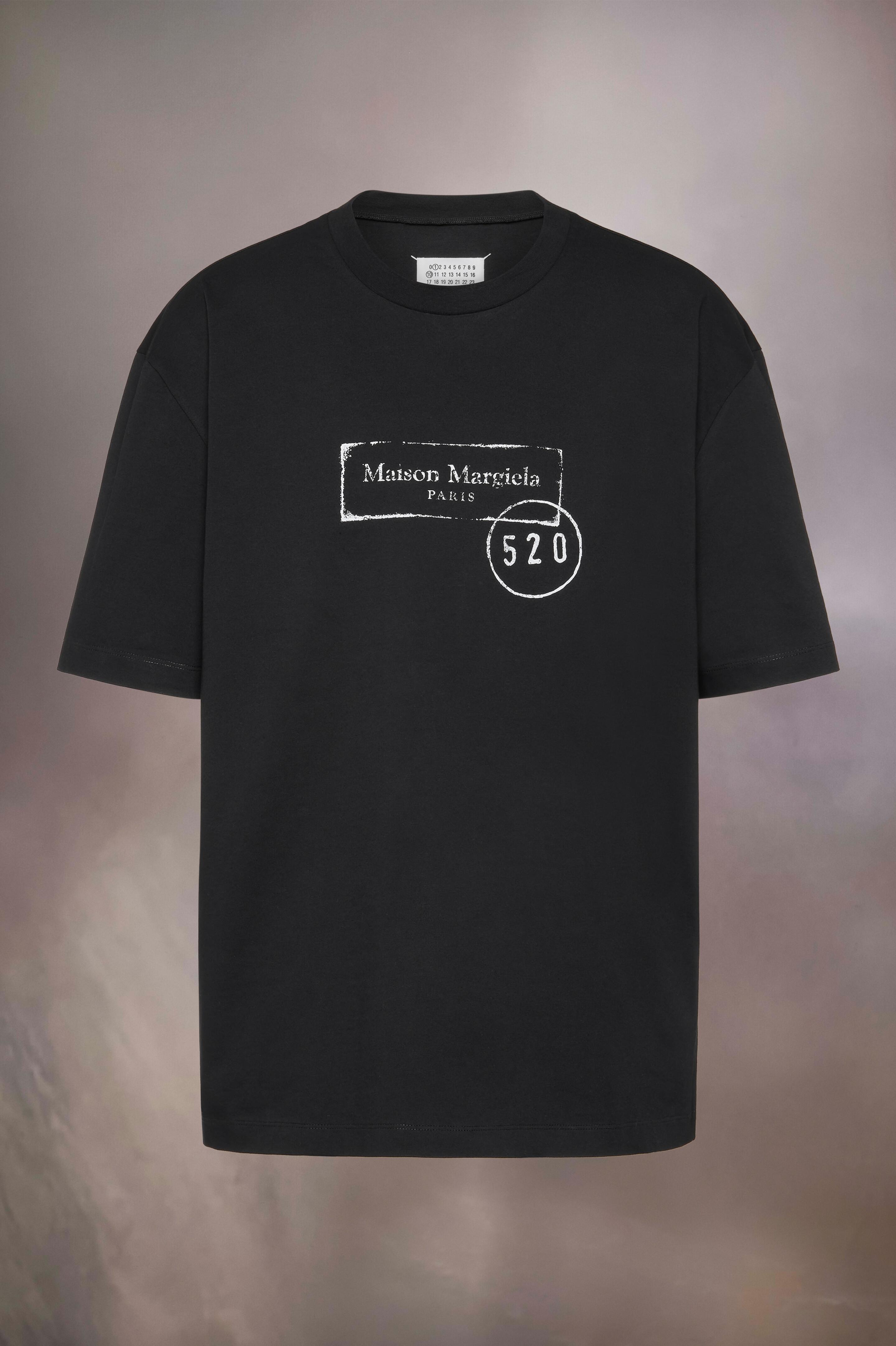 Maison Margiela 520 Stamp Print T-Shirt in Black for Men | Lyst UK