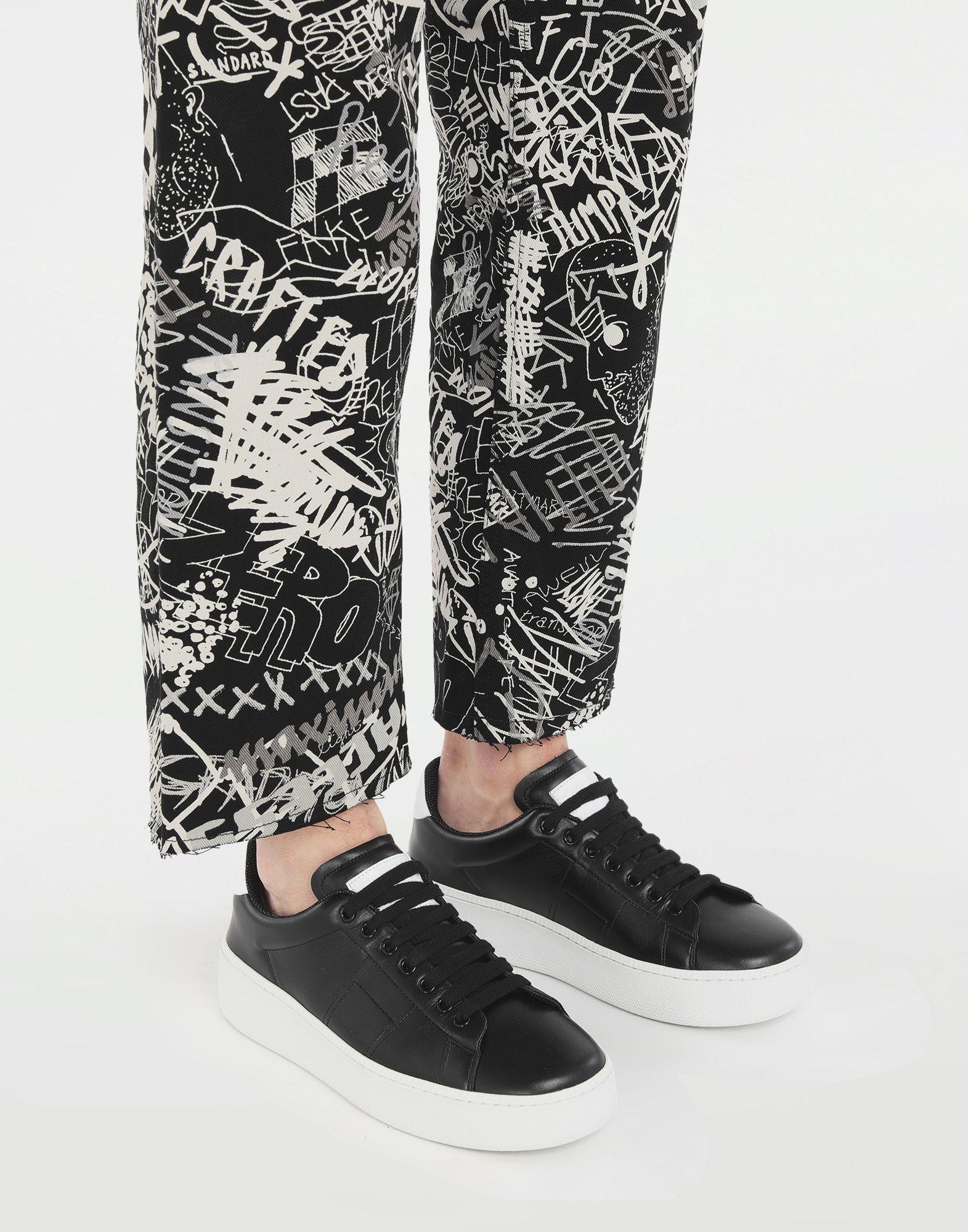 wedge black tennis shoes