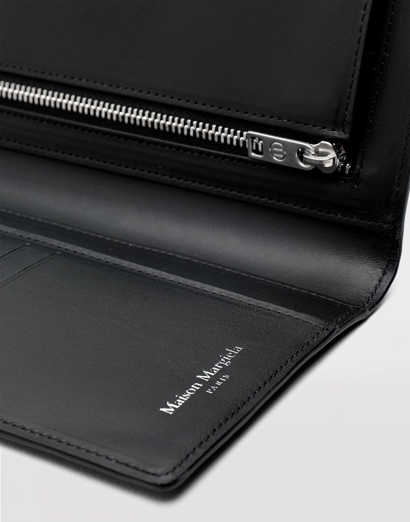 Maison Margiela Folded Calfskin Wallet in Black for Men - Lyst