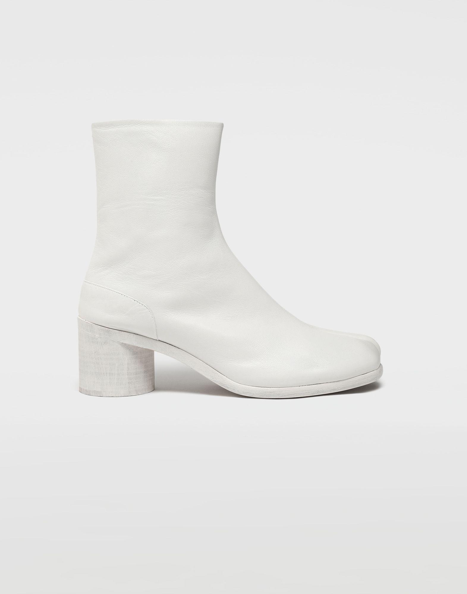 painted calfskin tabi boots