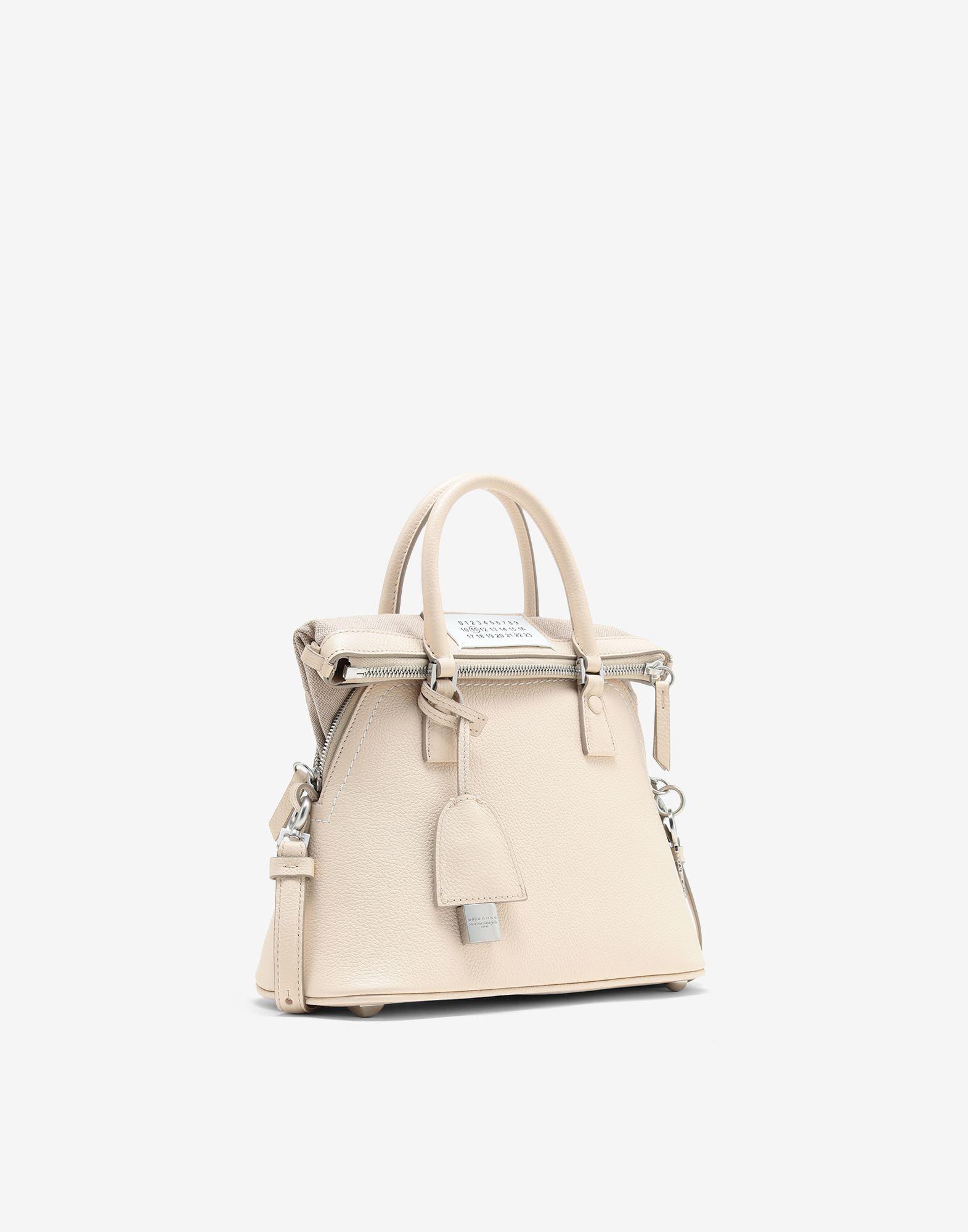Maison Margiela Leather 5ac Mini Bag in Ivory (White) - Lyst
