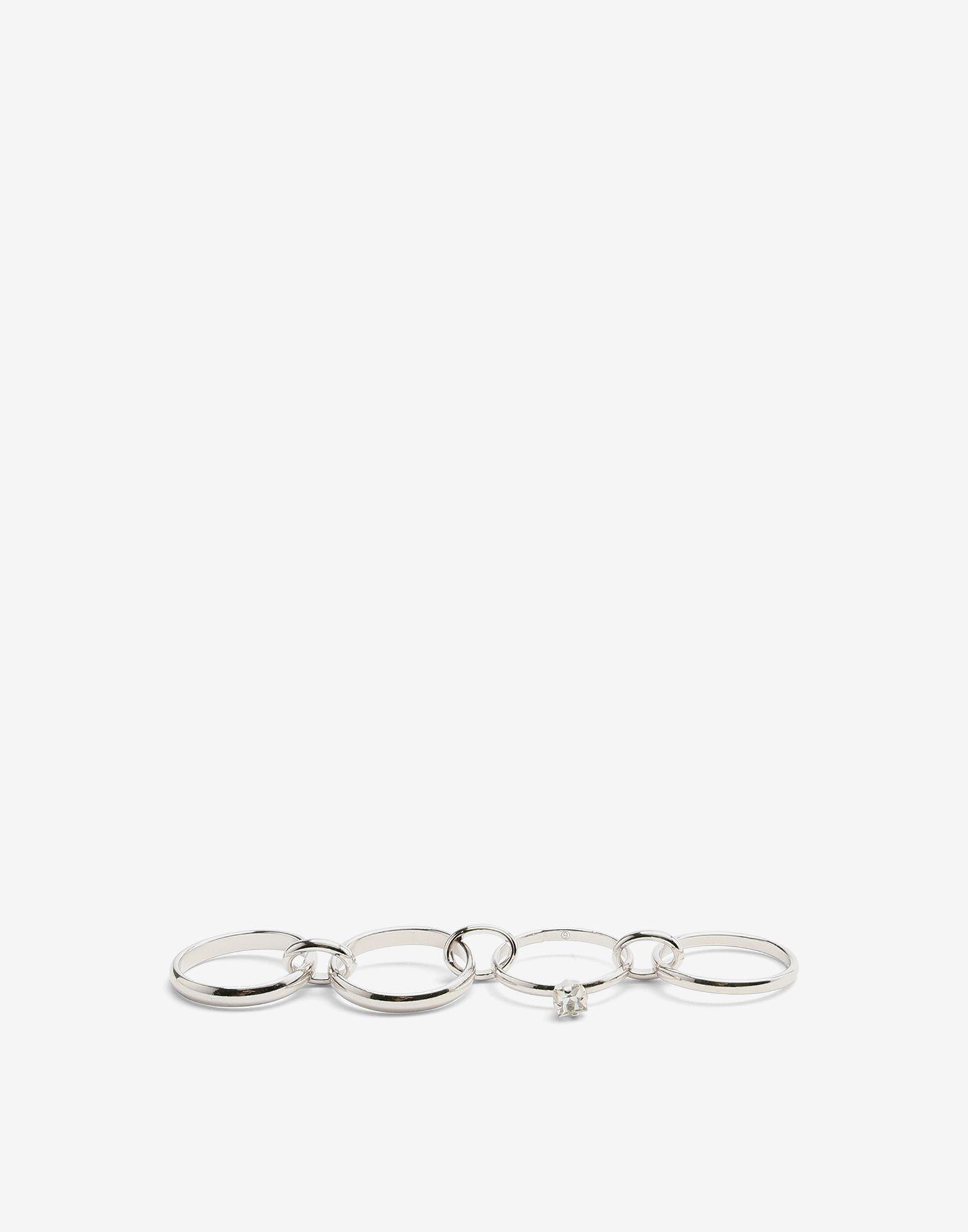 Maison Margiela Mehrgliedriger Ring In Mettallic Lyst