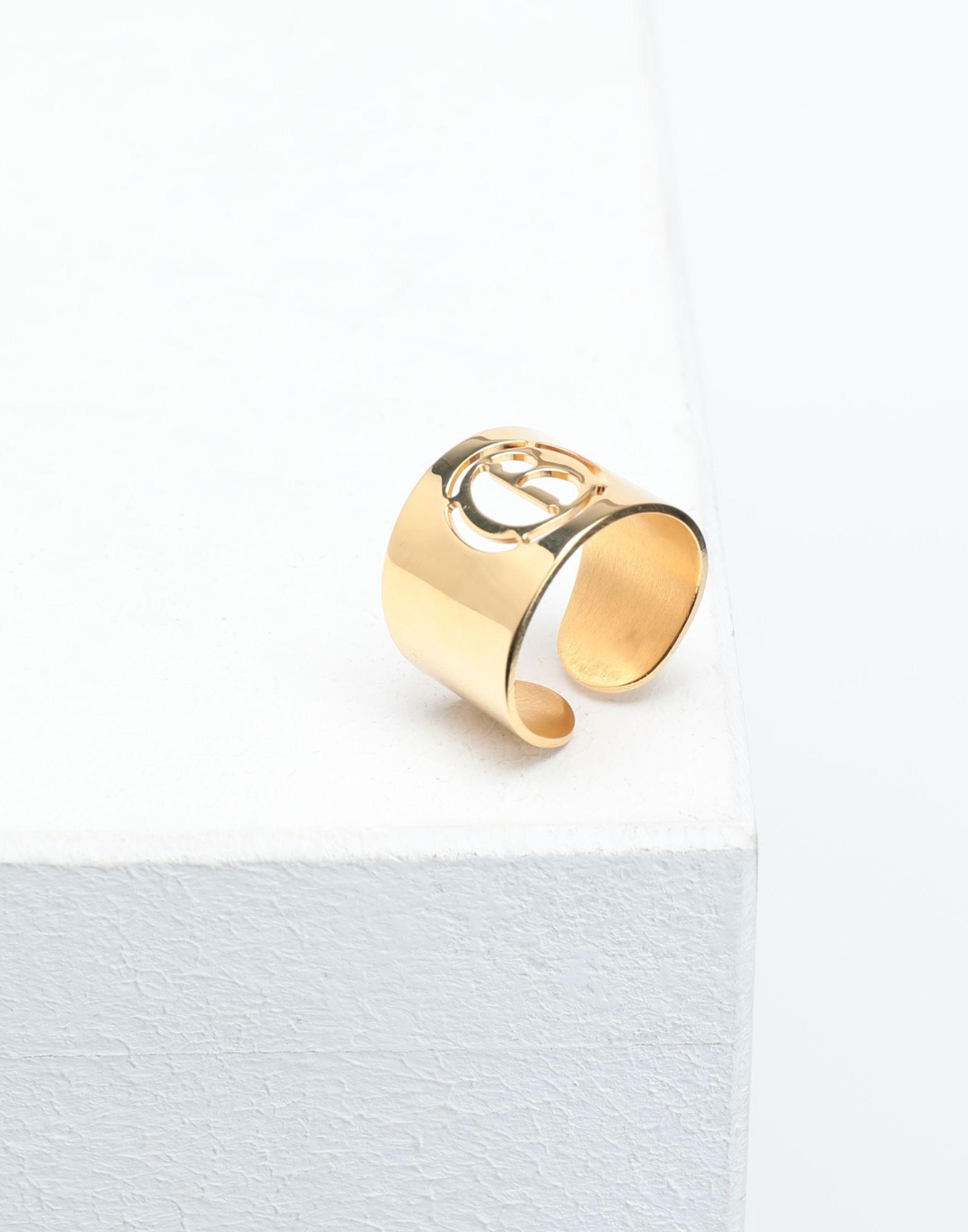 MM6 by Maison Martin Margiela Logo Ring in Gold (Metallic) - Lyst