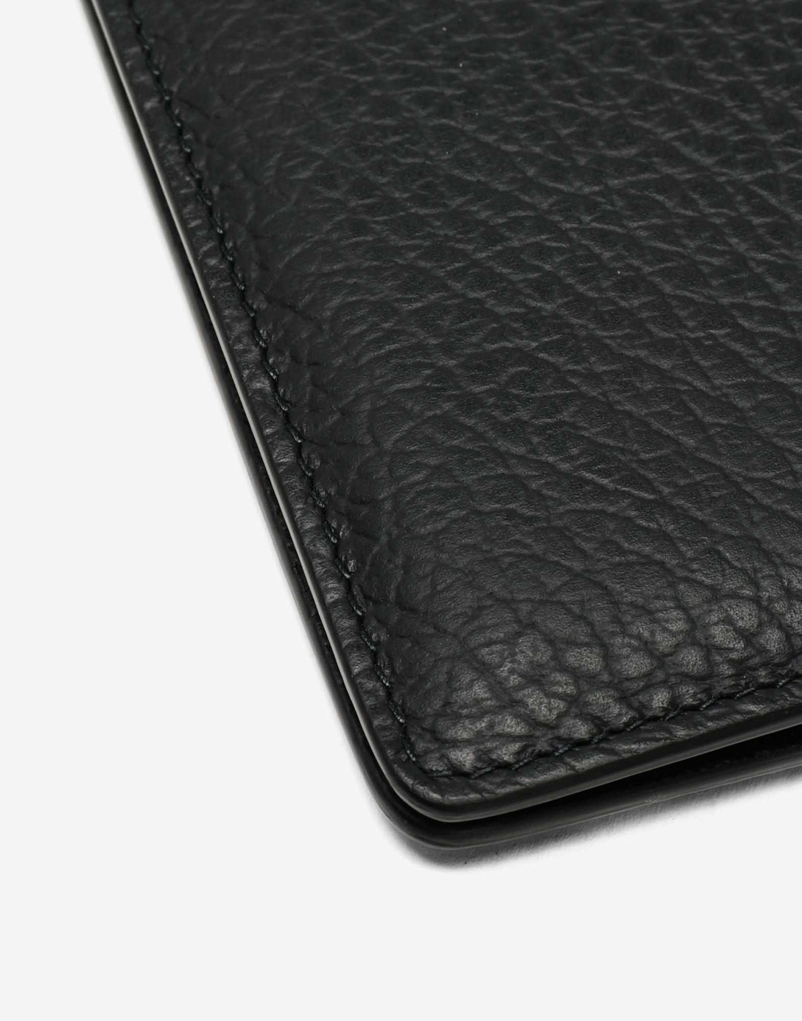 Maison Margiela Leather Glam Slam Keyring Wallet in Black - Lyst