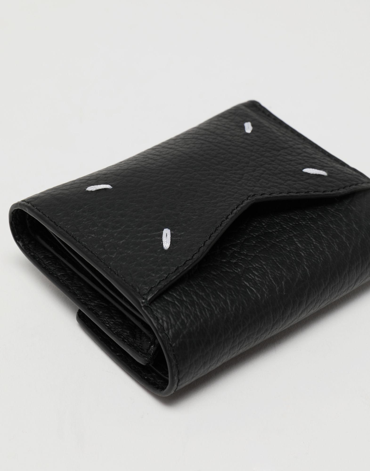 Maison Margiela Envelope Leather Wallet in Black - Lyst