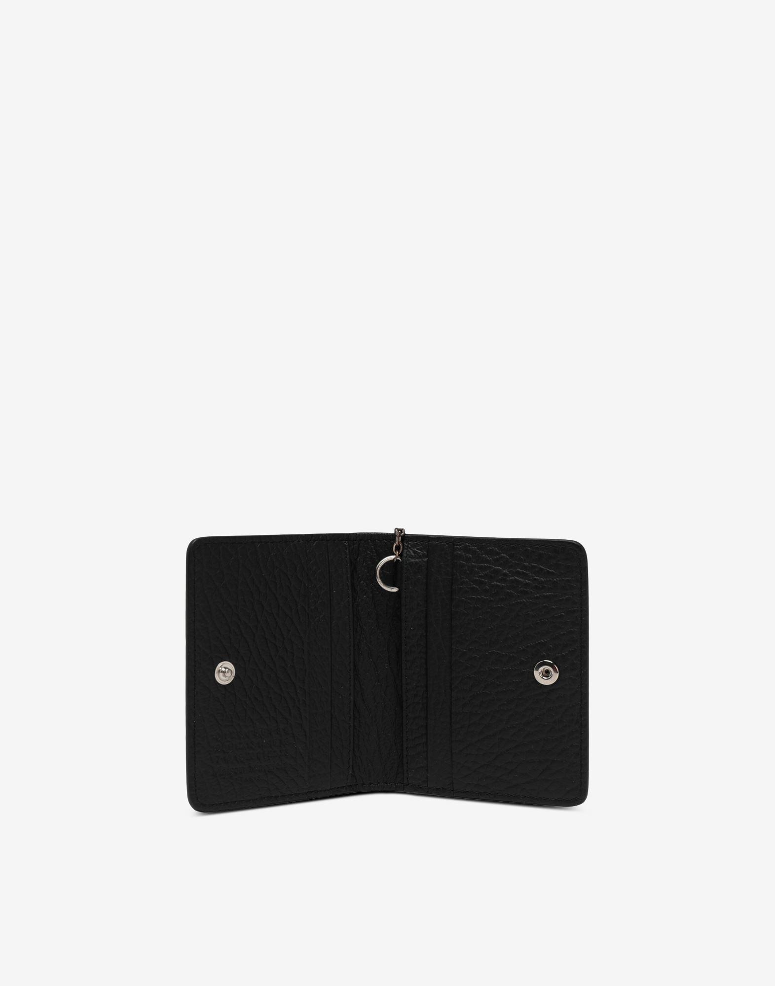 Maison Margiela Leather Glam Slam Keyring Wallet in Black - Lyst