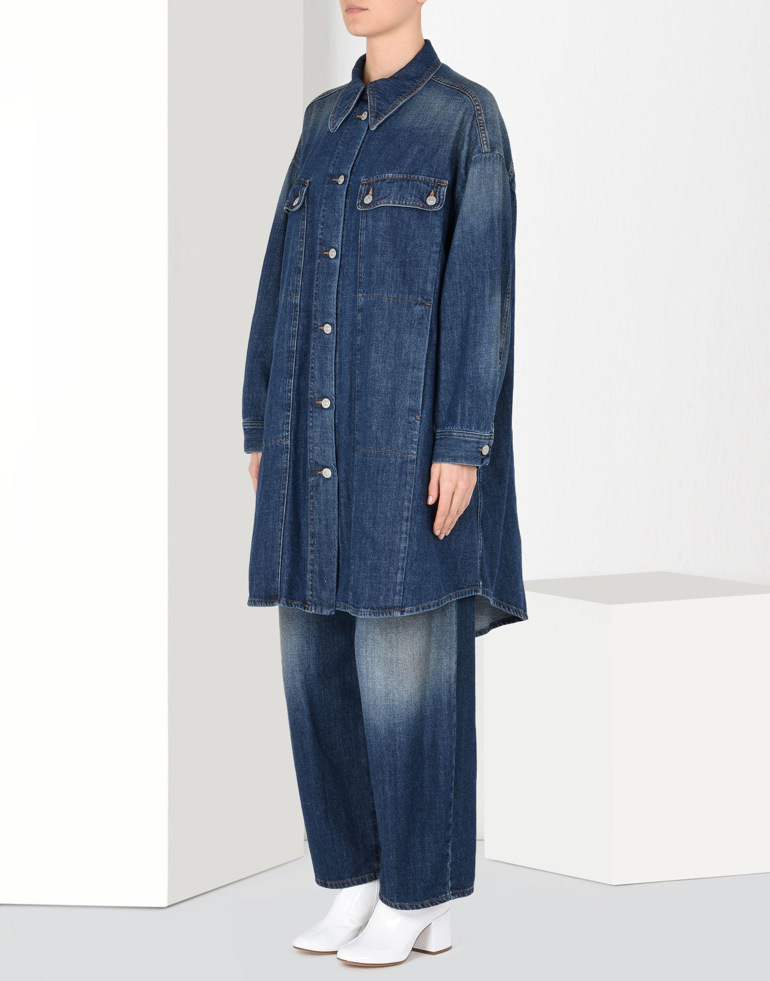 mm6 oversized denim jacket