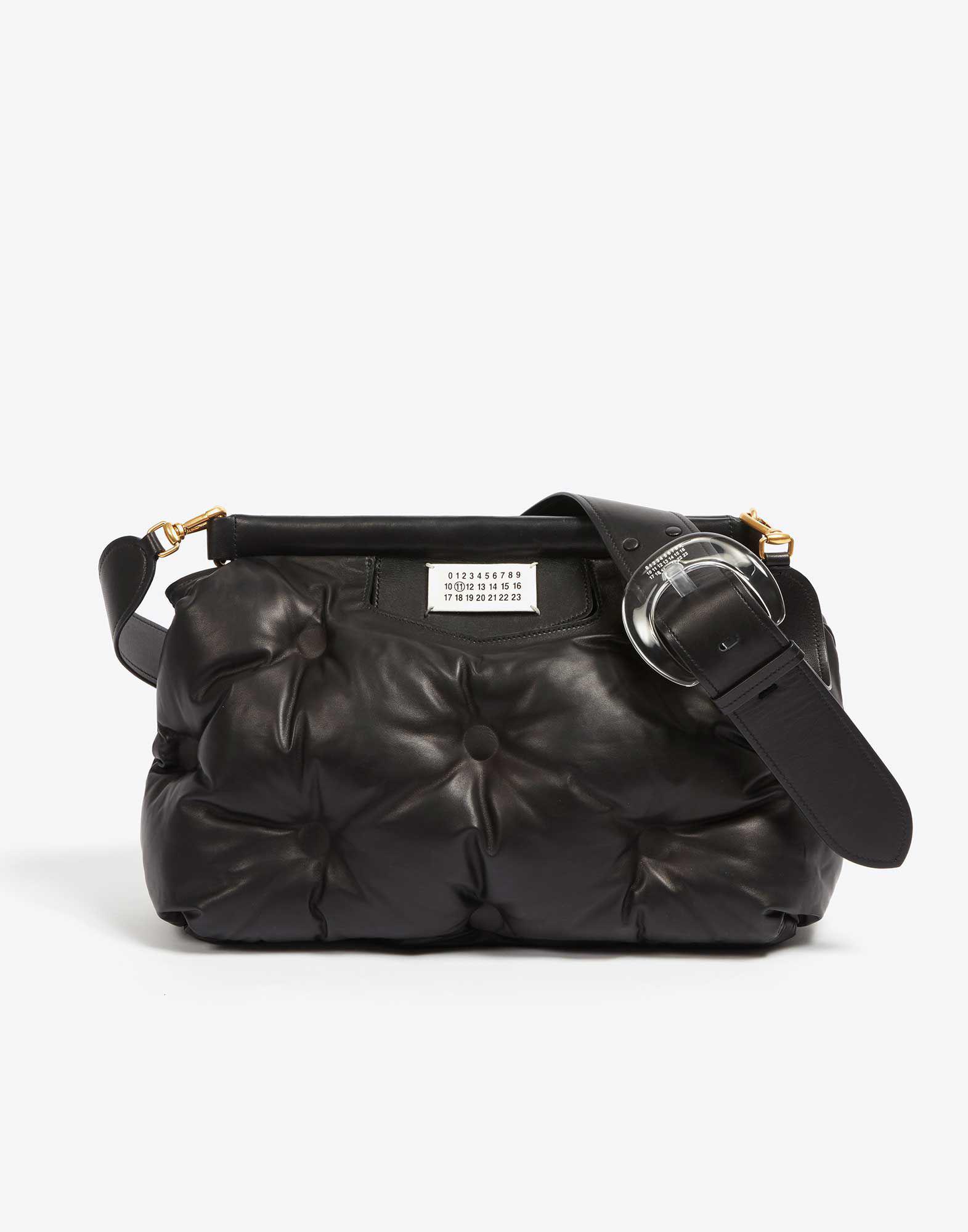 Maison Margiela Leather Glam Slam Bag in Black | Lyst