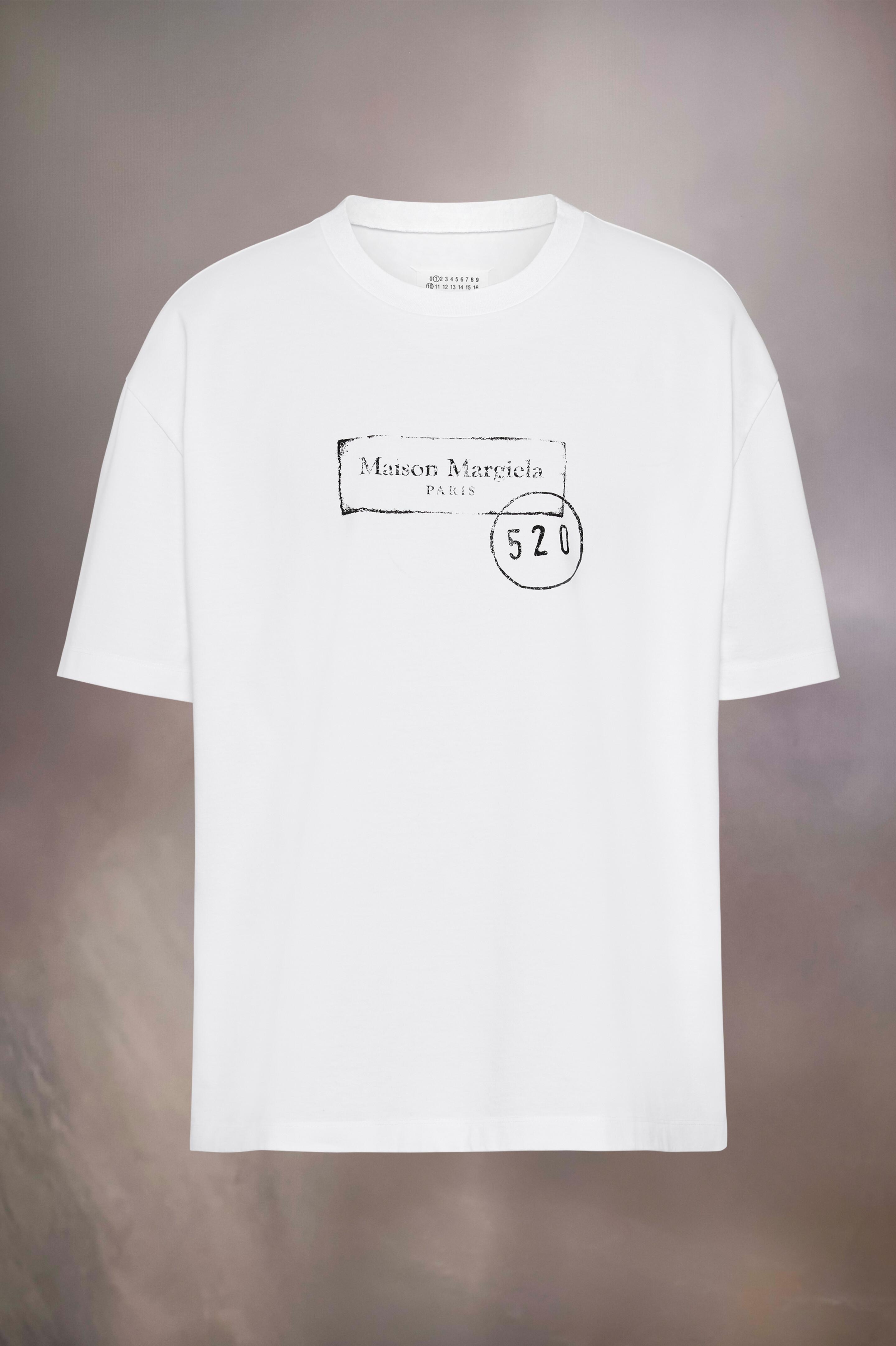 Maison Margiela 520 Stamp Print T-Shirt in White for Men | Lyst UK