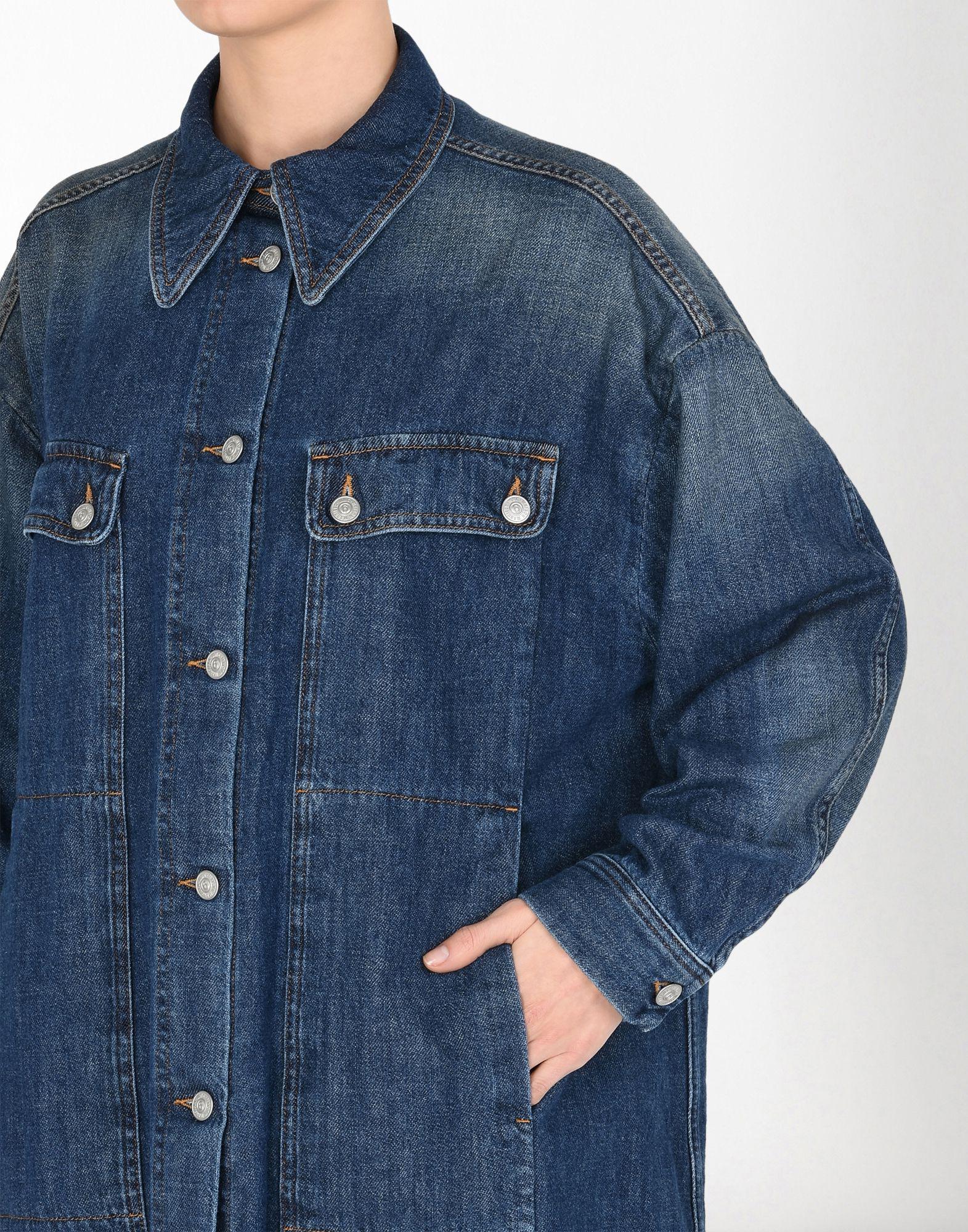mm6 oversized denim jacket
