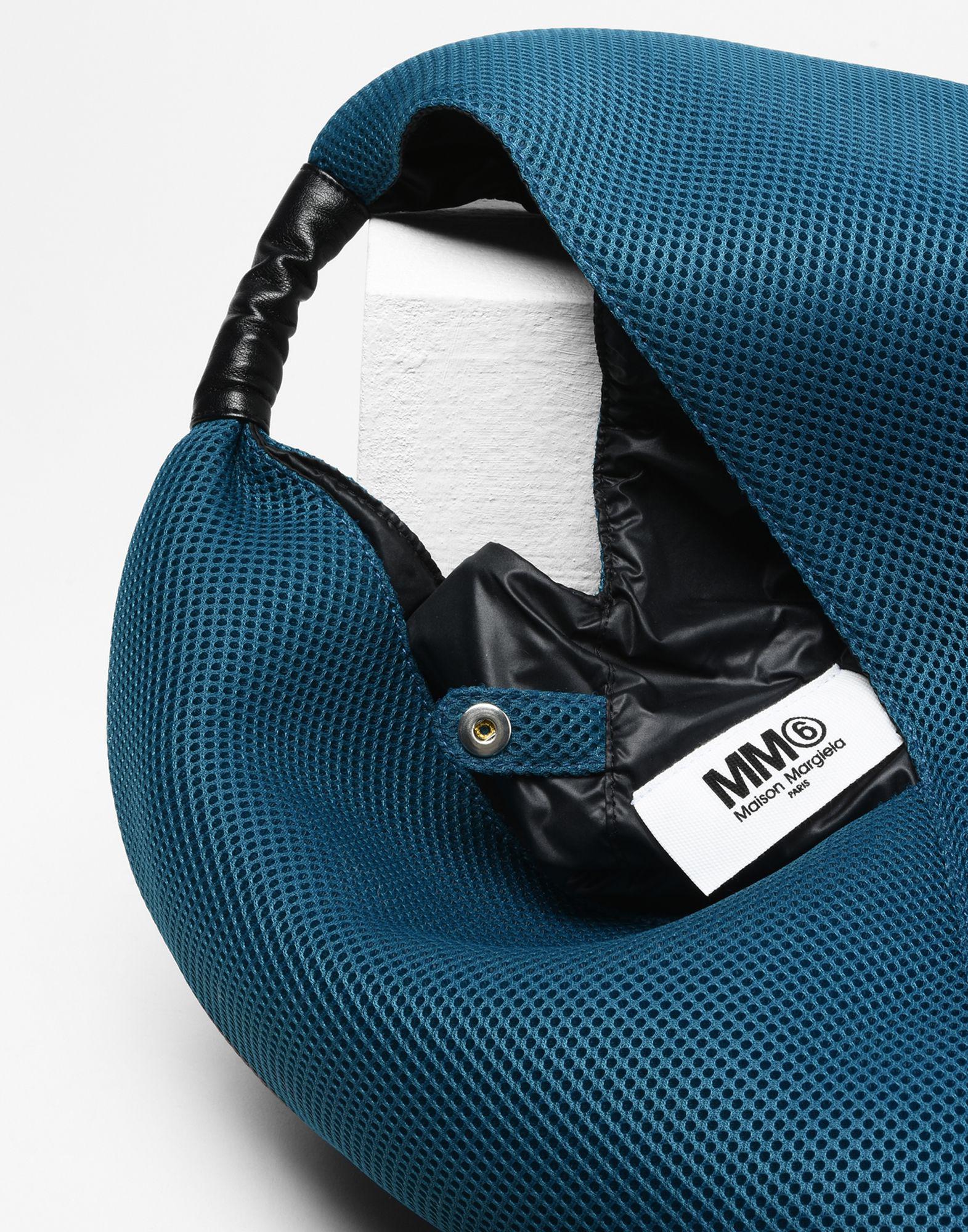 MM6 by Maison Martin Margiela Net Japanese Tote Bag in Deep Jade (Blue