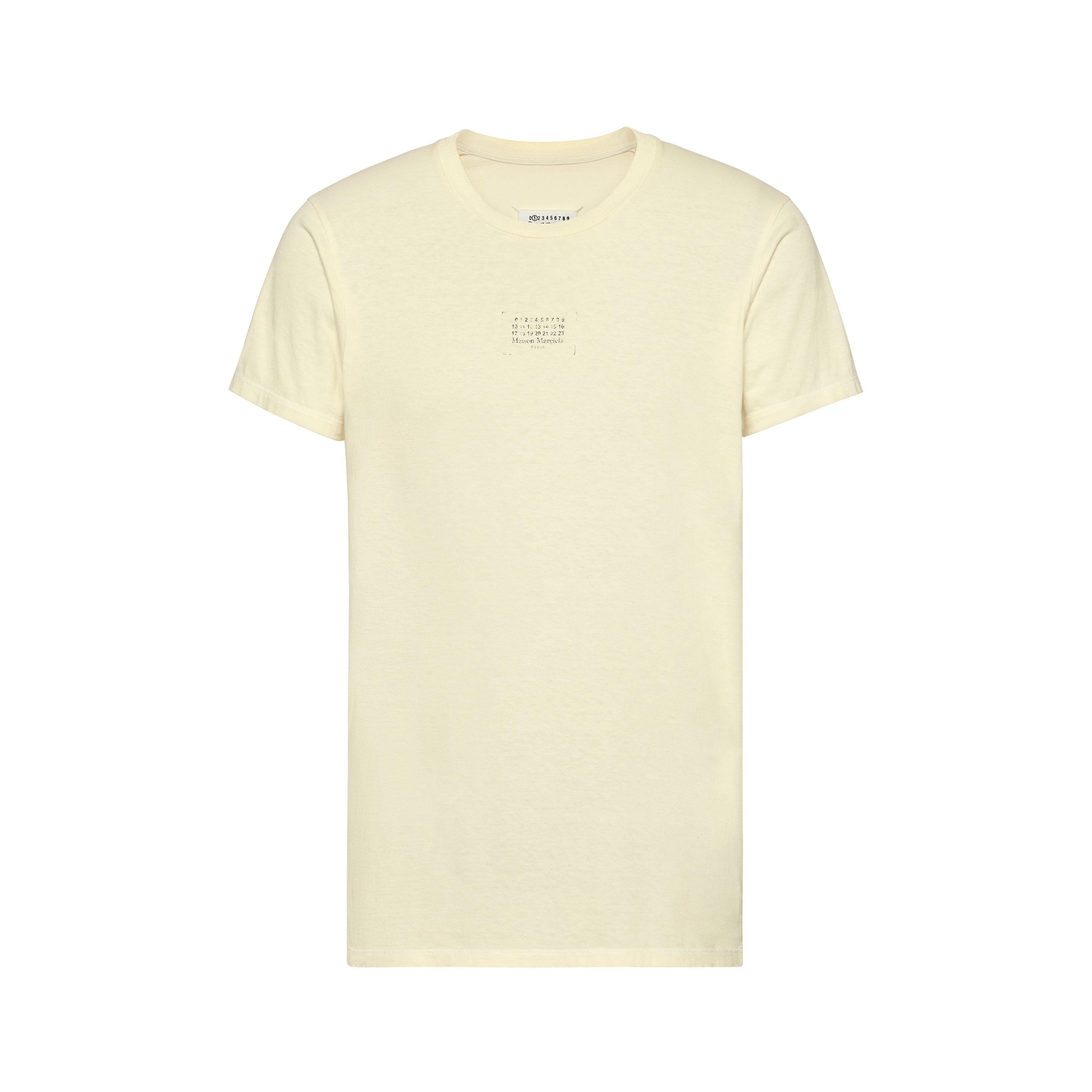 Tシャツ・カットソー MAISON MARGIELA Men T Shirts S24575 S50GC0704 150 YELLOW Maison Margiela Embroidered Logo T-Shirt Sand | END. (DK)