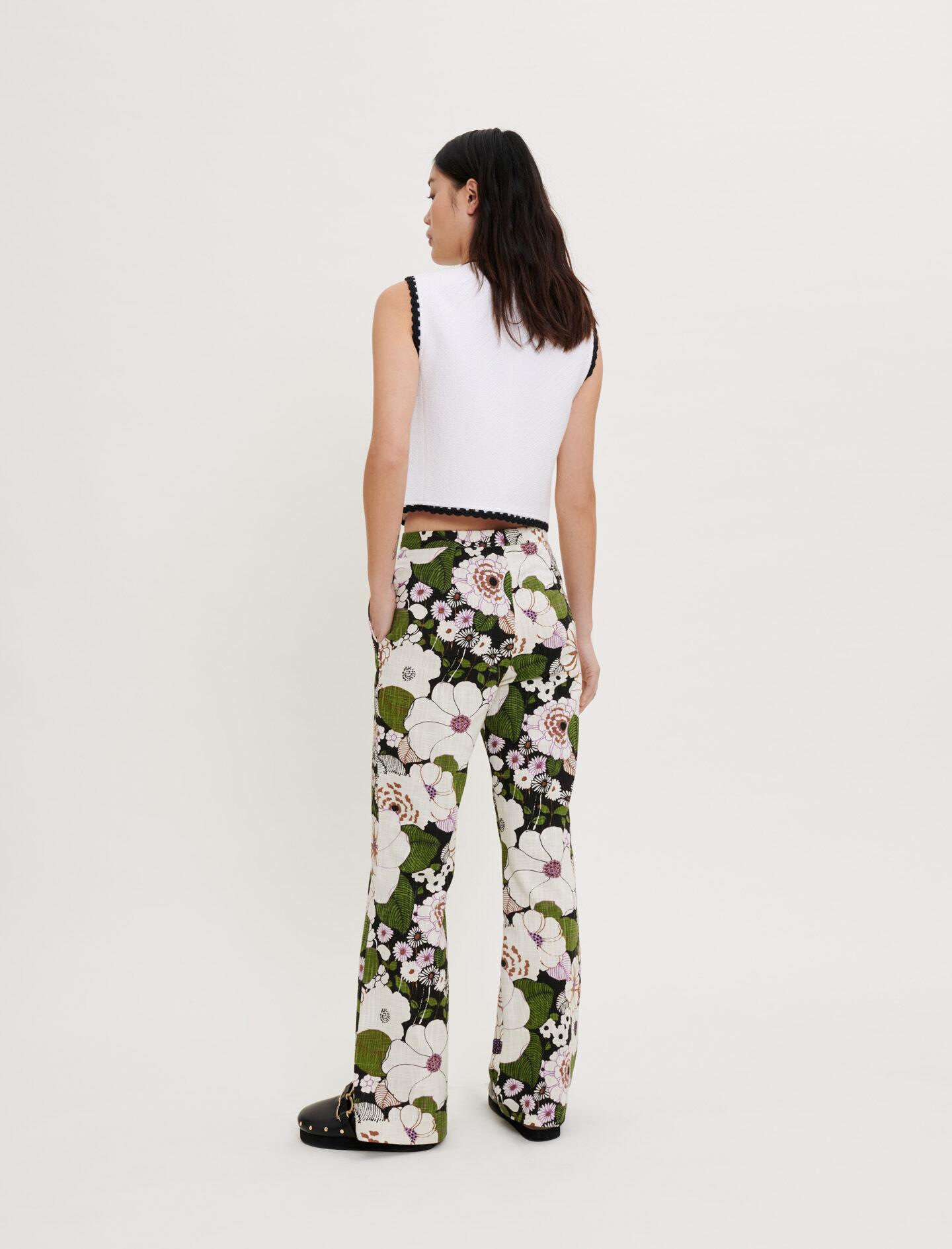 Maje 70s Floral Print Trousers | Lyst