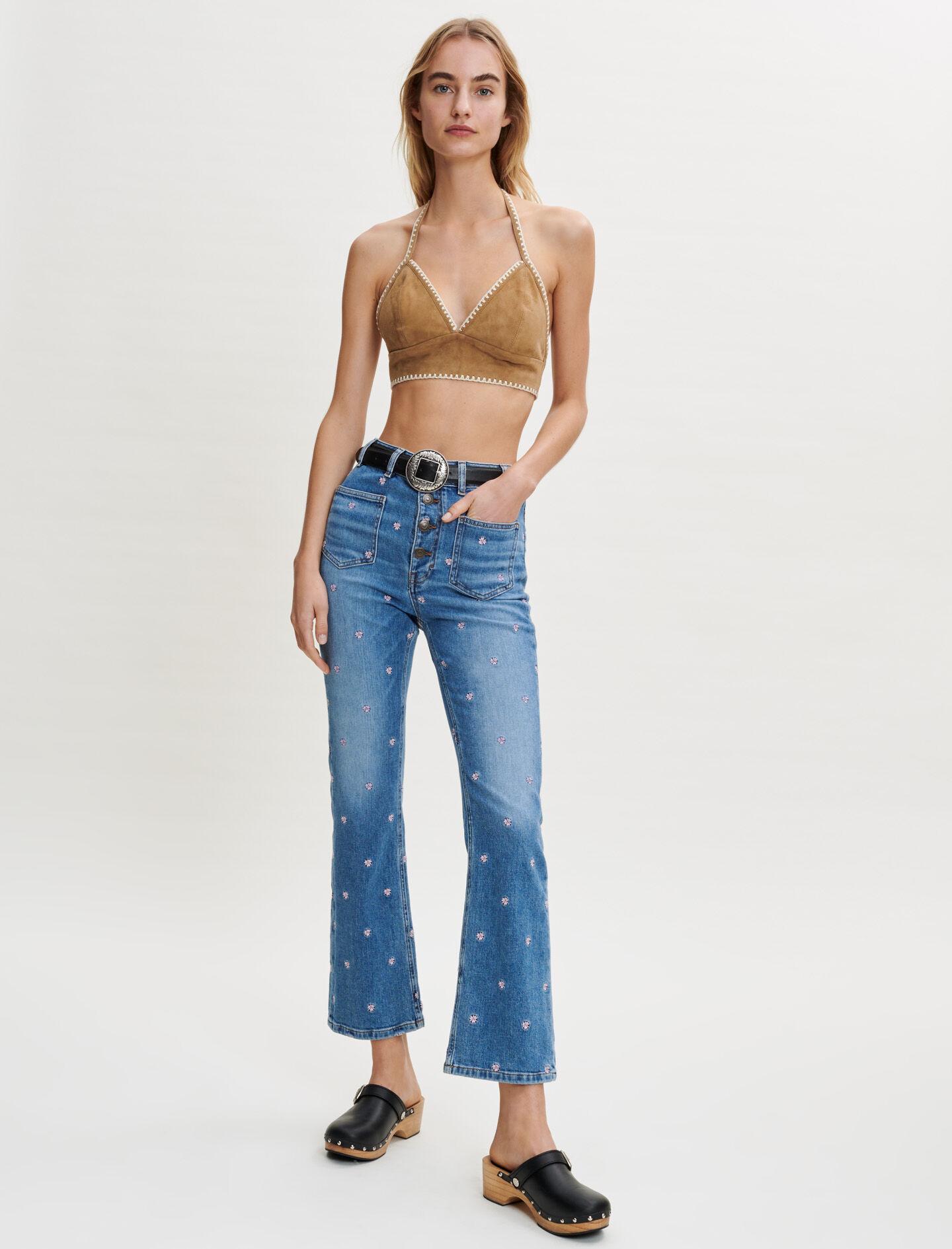 Suede Crop Top 