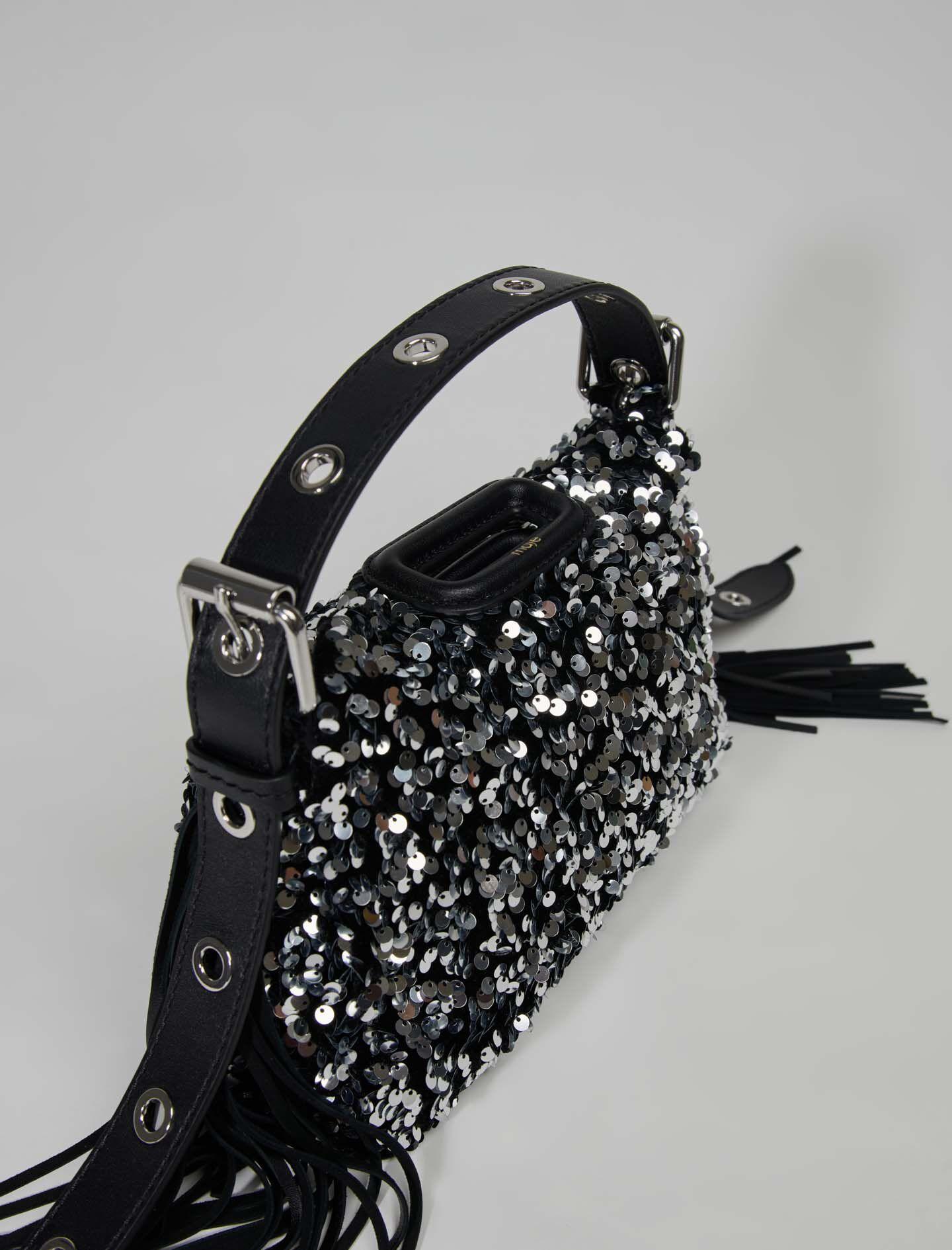 Sac Miss M Mini En Sequins Maje en coloris Métallisé Lyst