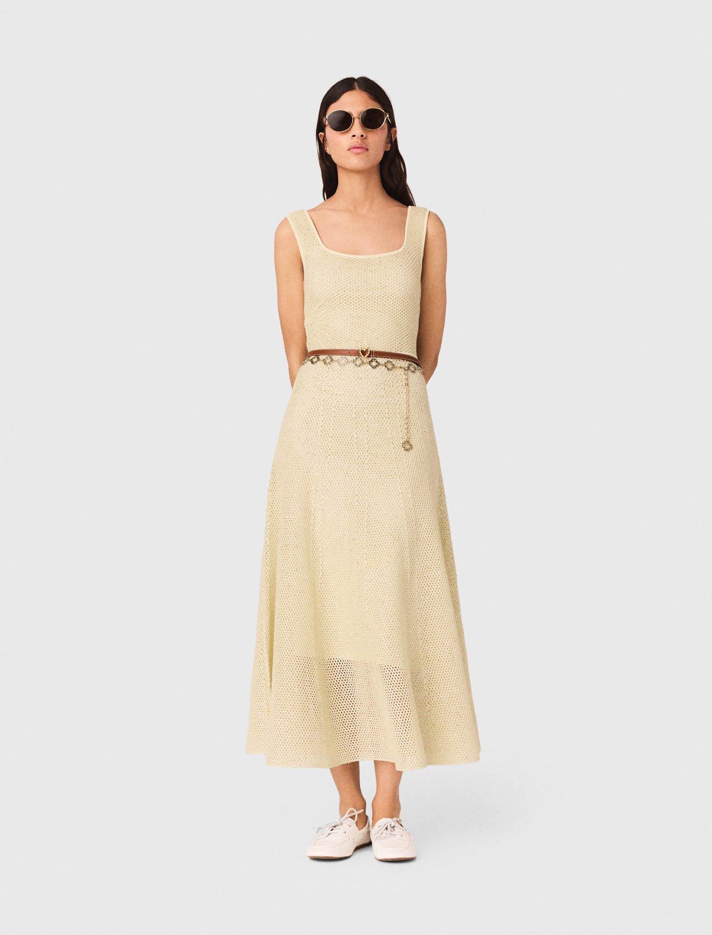 Robe Tunique MAJE Modèle Daniella Marron - Taille 1, Occasion Très Bon état