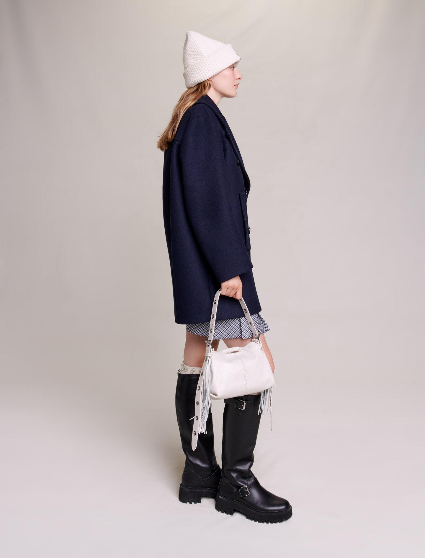 Manteau Caban Maje en coloris Bleu Lyst