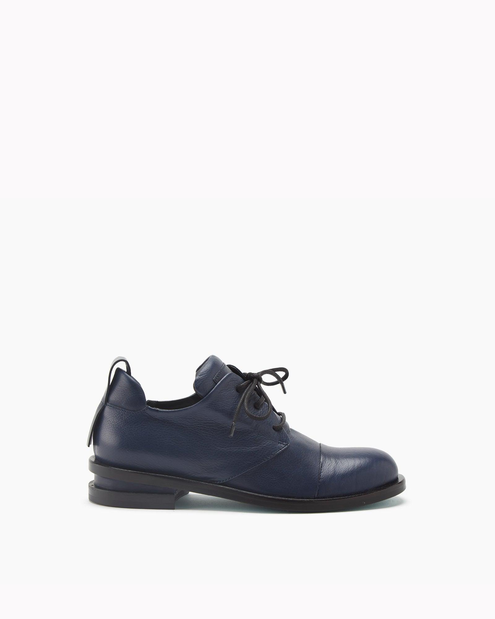 Malloni Leather Men's Style Shoe in Blue | Lyst