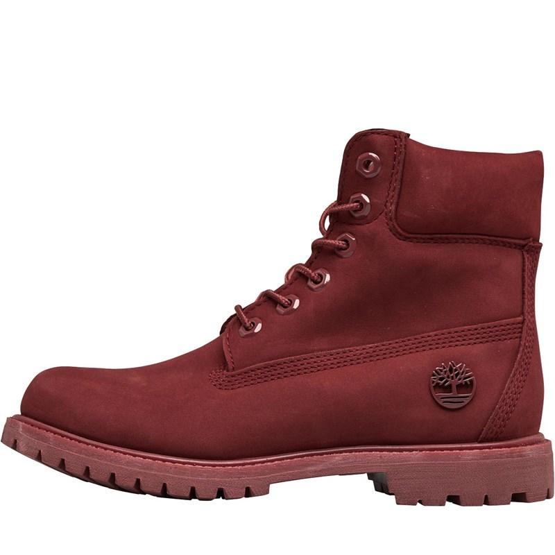 dark red timberlands