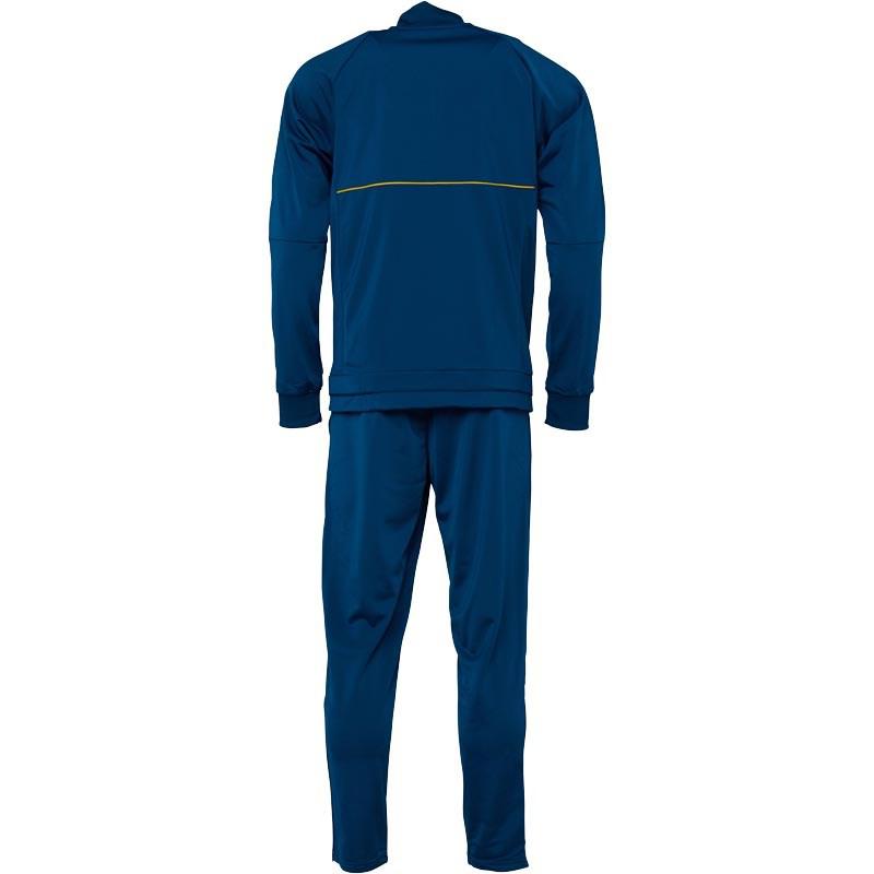 blue and gold adidas tracksuit
