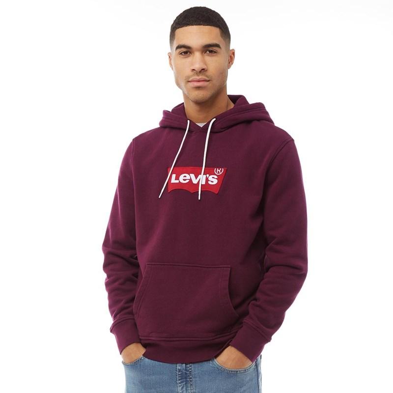 levi's burgundy hoodie