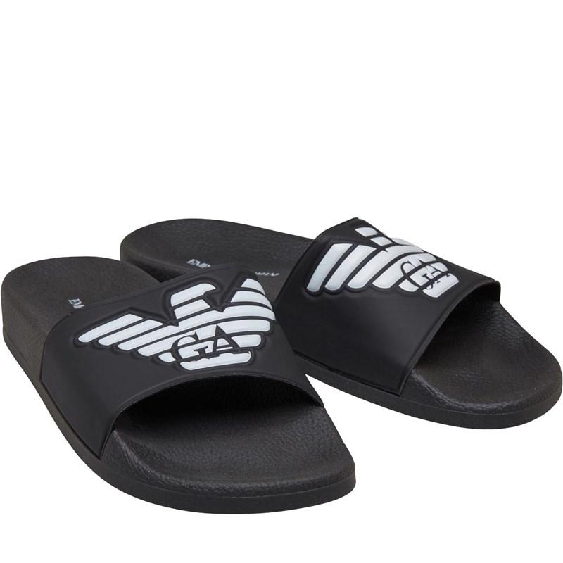 armani black sliders