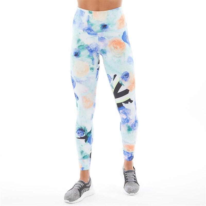 reebok high rise tights blue